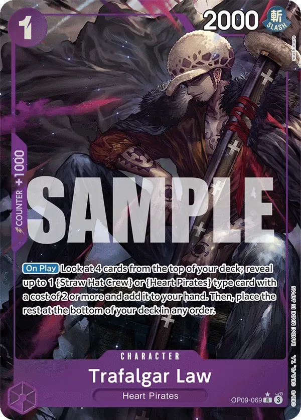 Trafalgar Law #OP09-069 Emperors in the New World One Piece card