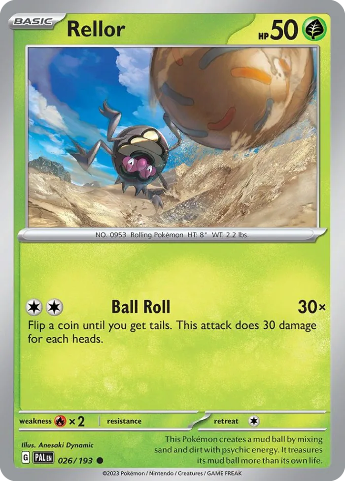 Rellor #26 Paldea Evolved Pokemon card