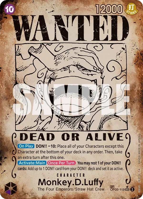 Monkey.D.Luffy #OP05-119 Emperors in the New World One Piece card