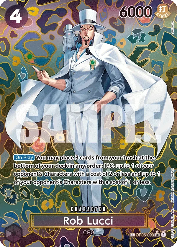 Rob Lucci #OP05-093 Emperors in the New World One Piece card