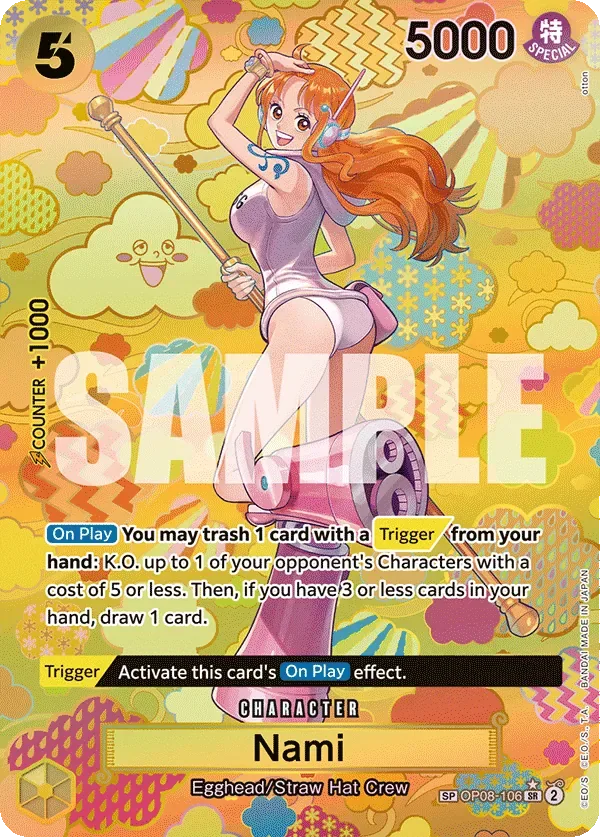 Nami #OP08-106 Emperors in the New World One Piece card