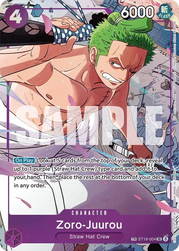 Zoro-Juurou #ST18-004 Emperors in the New World One Piece card