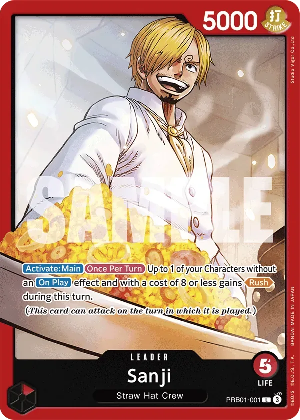 Sanji #PRB01-001 One Piece Card The Best One Piece card