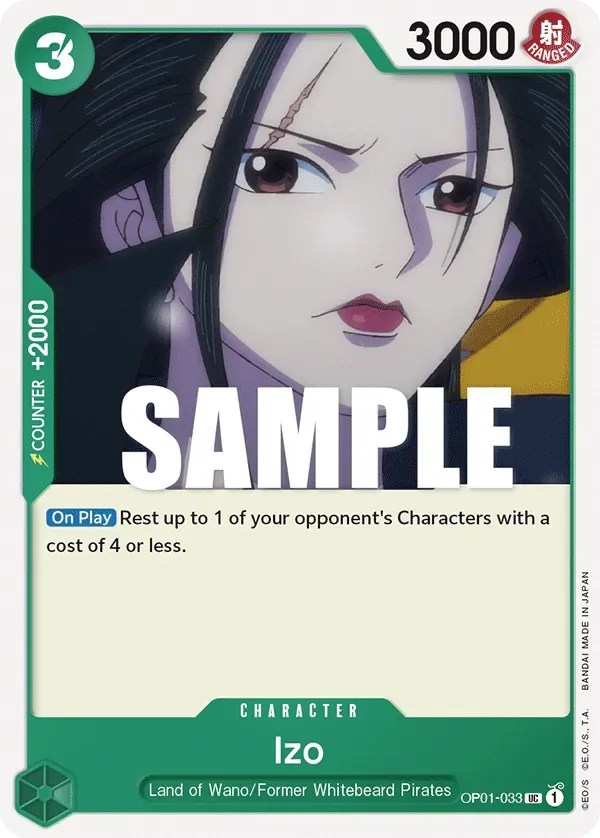 Izo #OP01-033 Romance Dawn One Piece card