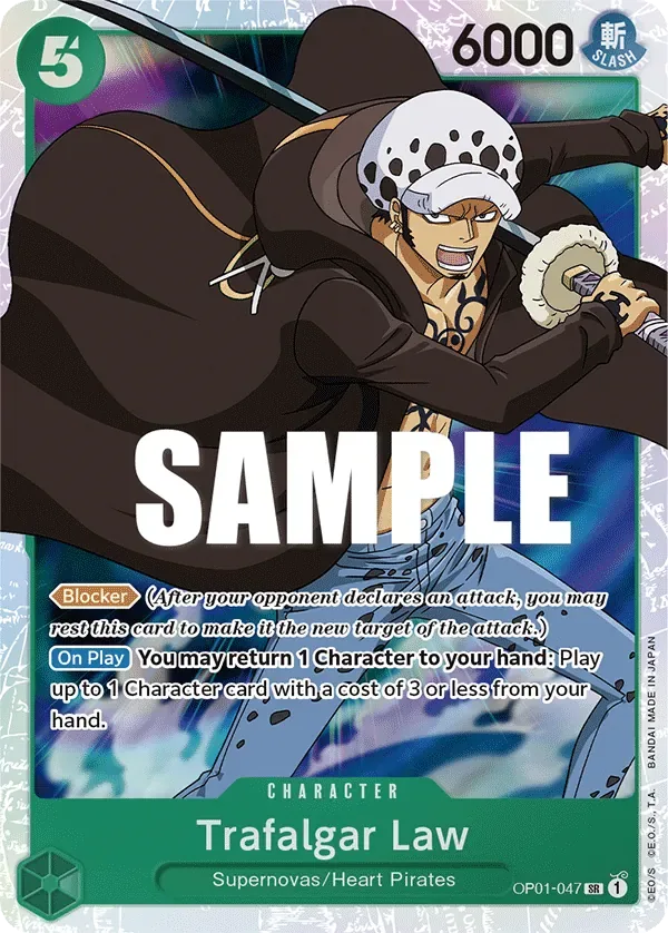 Trafalgar Law #OP01-047 Romance Dawn One Piece card