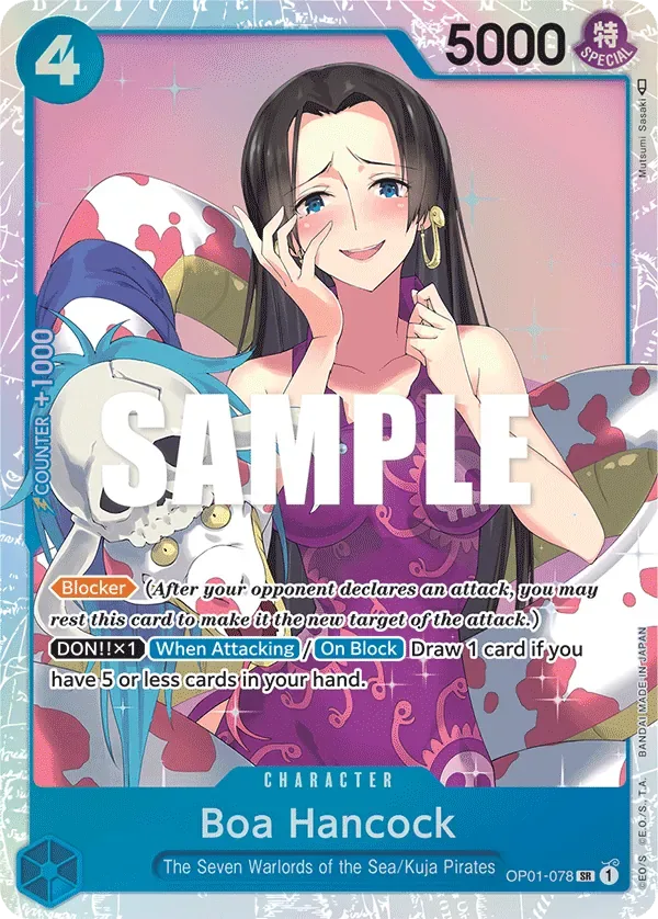 Boa Hancock #OP01-078 Romance Dawn One Piece card