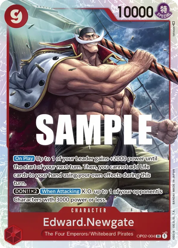 Edward.Newgate #OP02-004 Paramount War One Piece card