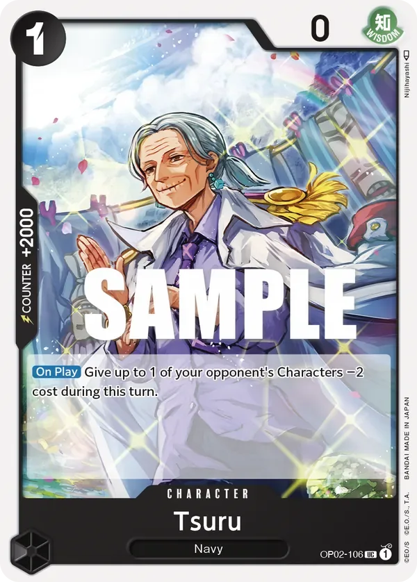 Tsuru #OP02-106 Paramount War One Piece card