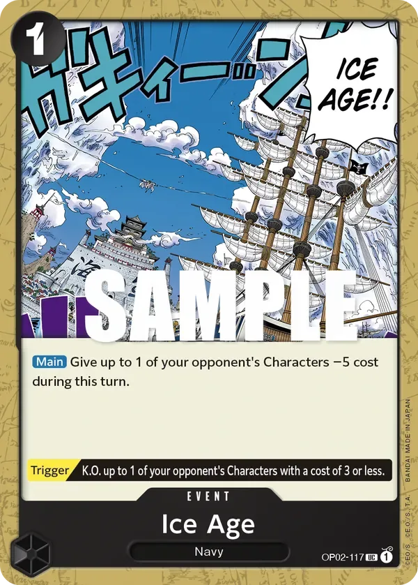 Ice Age #OP02-117 Paramount War One Piece card