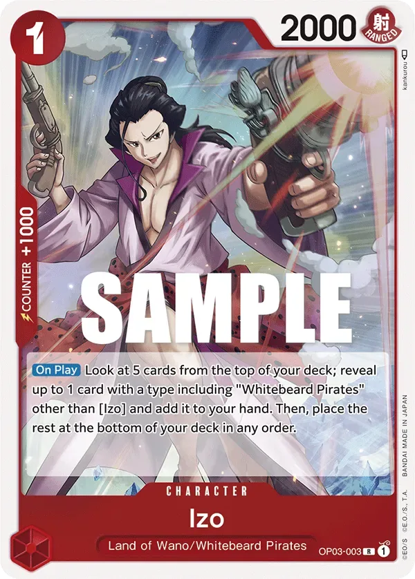 Izo #OP03-003 Pillars of Strength One Piece card