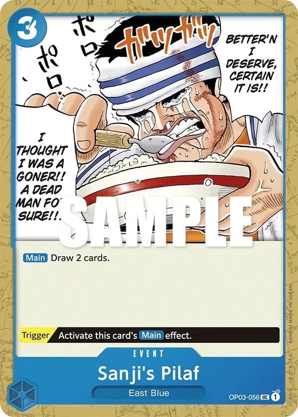 Sanji's Pilaf #OP03-056 Pillars of Strength One Piece card