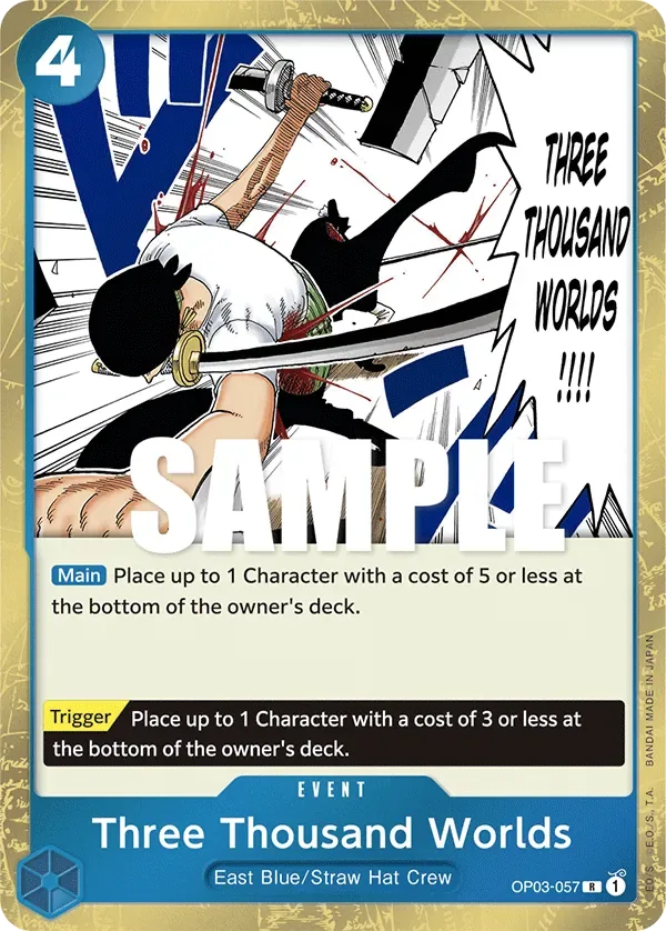 Three Thousand Worlds #OP03-057 Pillars of Strength One Piece card