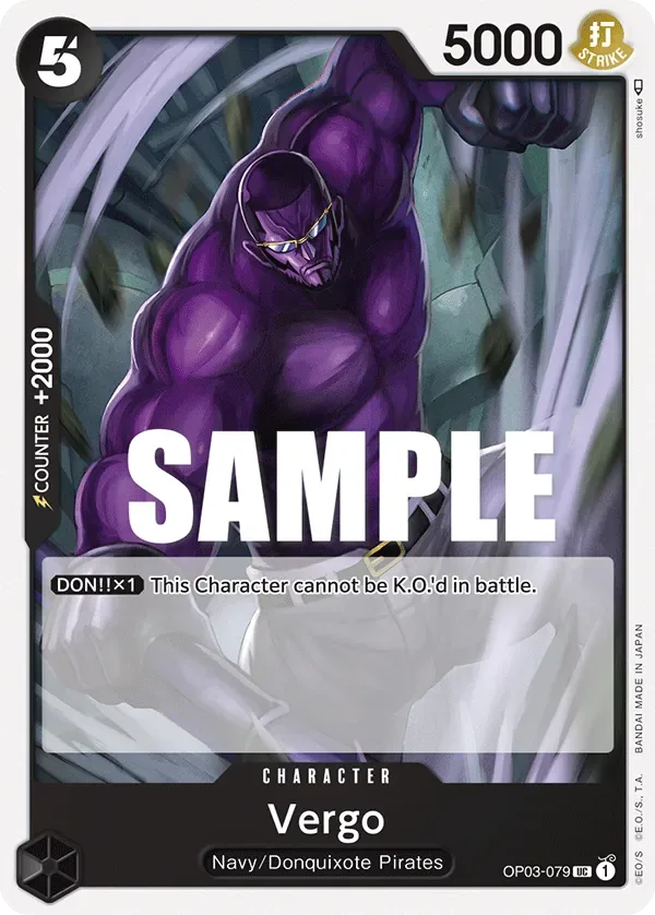 Vergo #OP03-079 Pillars of Strength One Piece card
