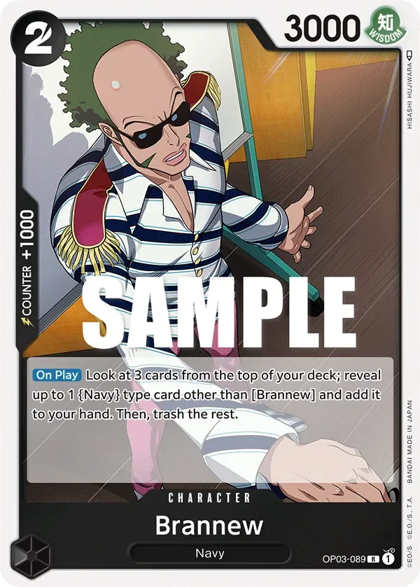 Brannew #OP03-089 Pillars of Strength One Piece card