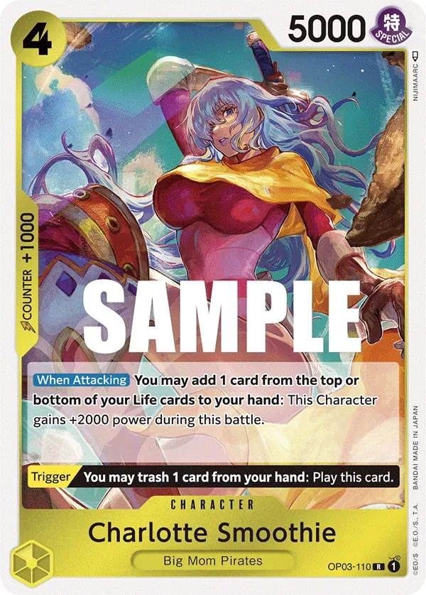 Charlotte Smoothie #OP03-110 Pillars of Strength One Piece card