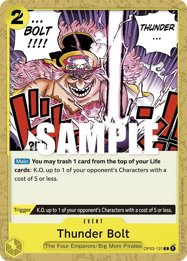 Thunder Bolt #OP03-121 Pillars of Strength One Piece card