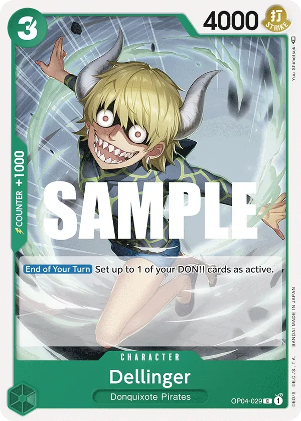 Dellinger #OP04-029 Kingdoms of Intrigue One Piece card
