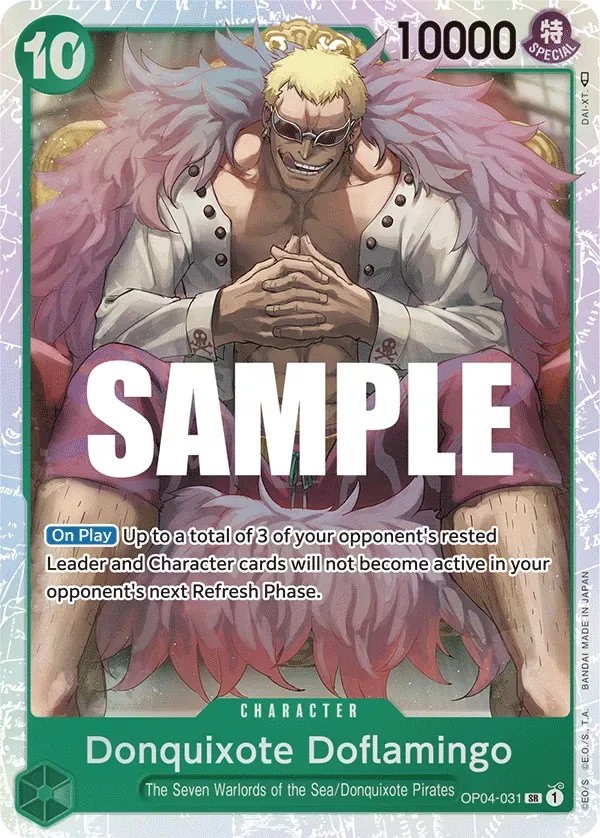 Donquixote Doflamingo #OP04-031 Kingdoms of Intrigue One Piece card