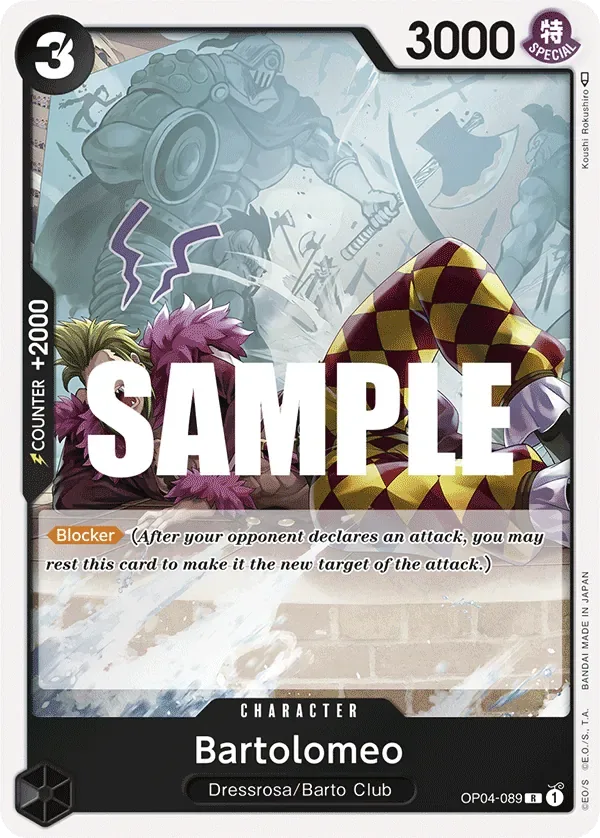 Bartolomeo #OP04-089 Kingdoms of Intrigue One Piece card