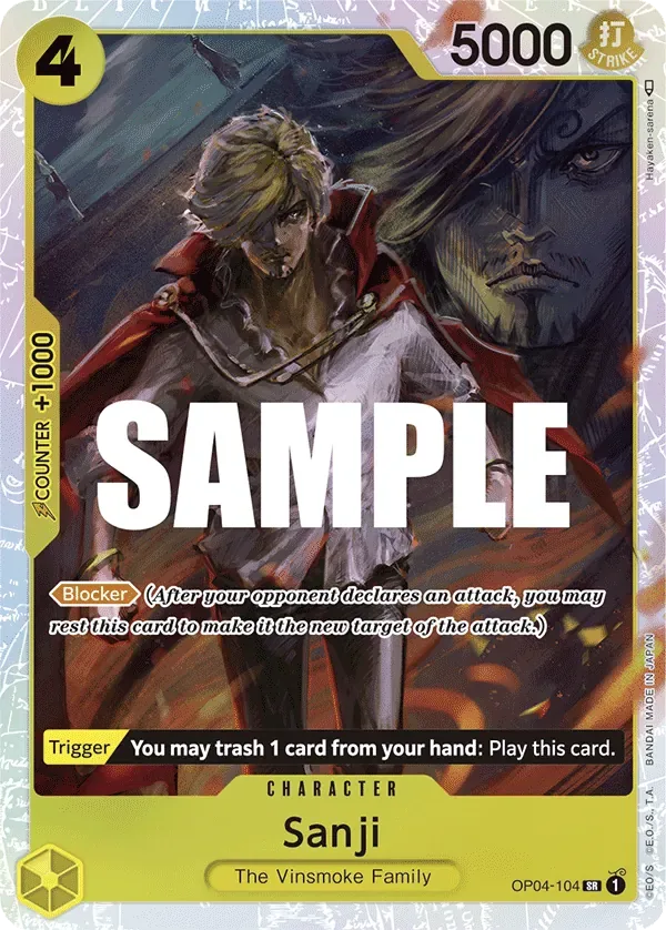 Sanji #OP04-104 Kingdoms of Intrigue One Piece card