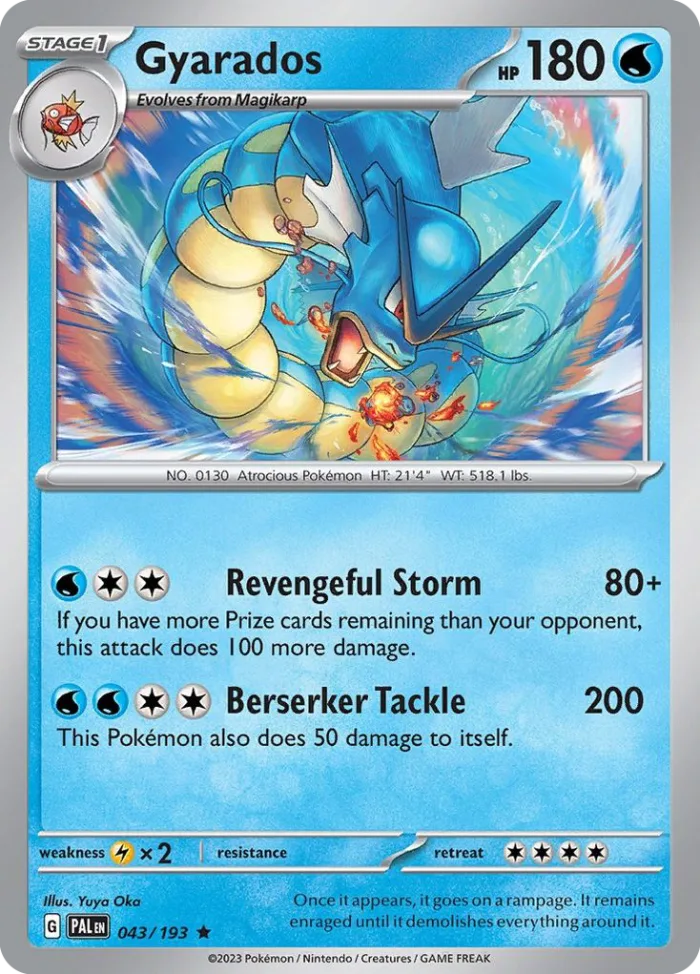 Gyarados #43 Paldea Evolved Pokemon card