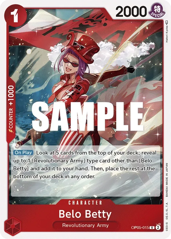 Belo Betty #OP05-015 Awakening of the New Era One Piece card