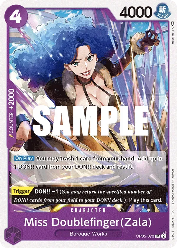 Miss Doublefinger(Zala) #OP05-073 Awakening of the New Era One Piece card