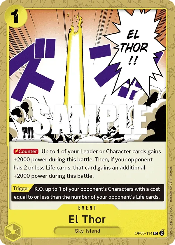 El Thor #OP05-114 Awakening of the New Era One Piece card