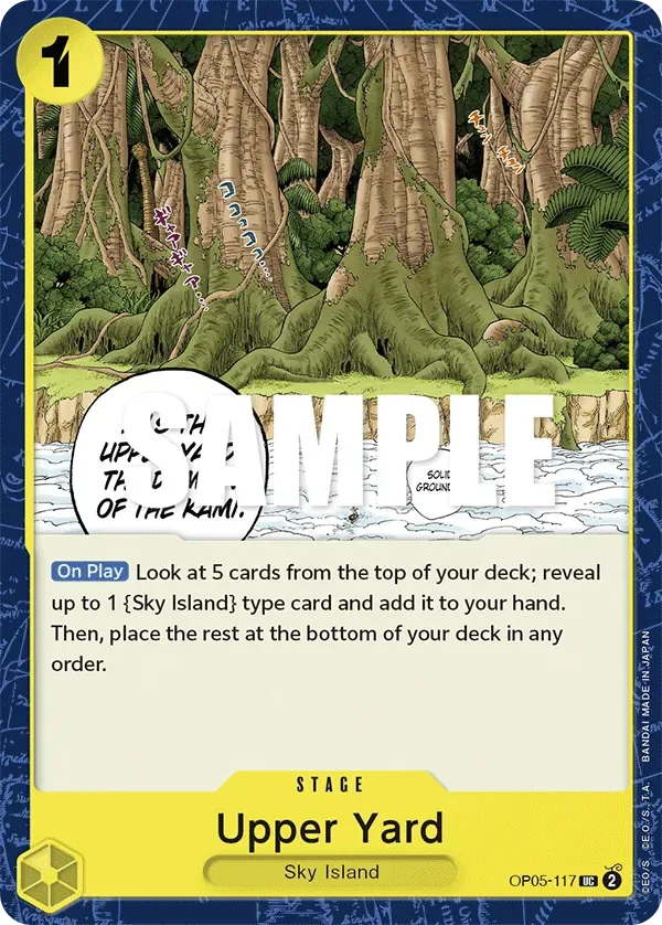 Upper Yard #OP05-117 Awakening of the New Era One Piece card