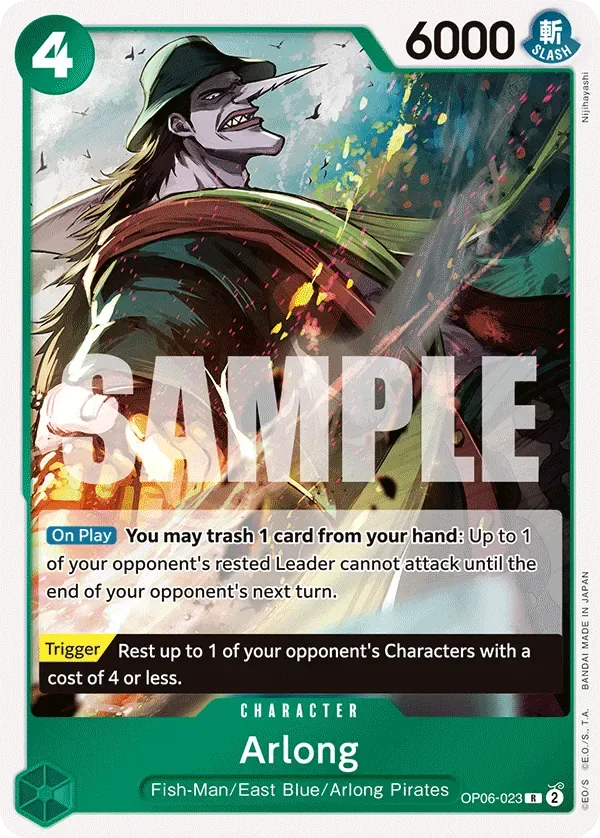 Arlong #OP06-023 Wings of the Captain One Piece card