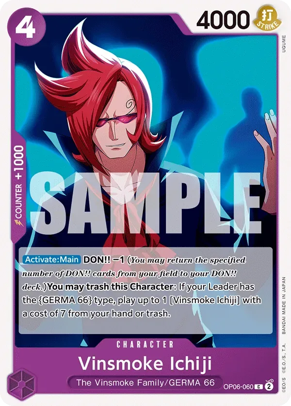 Vinsmoke Ichiji #OP06-060 Wings of the Captain One Piece card