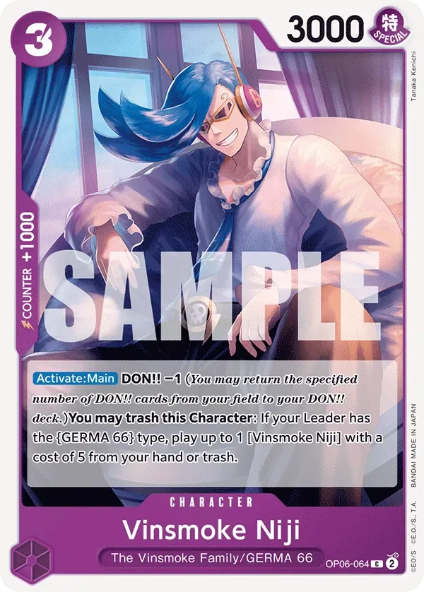 Vinsmoke Niji #OP06-064 Wings of the Captain One Piece card