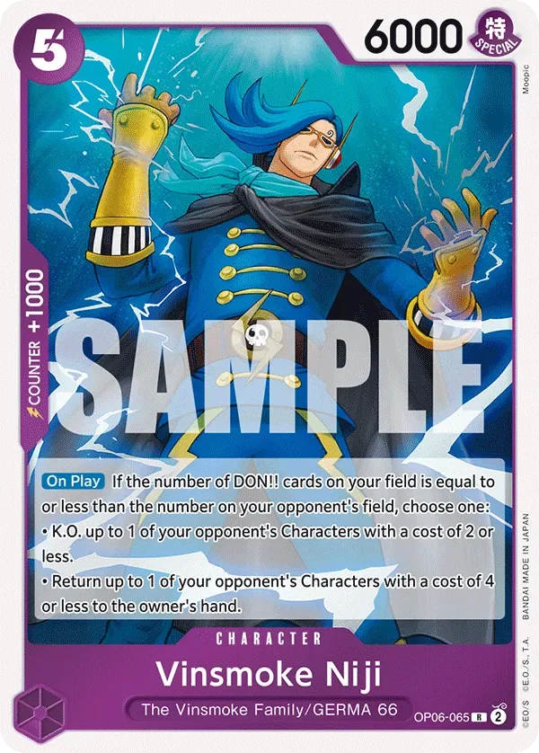 Vinsmoke Niji #OP06-065 Wings of the Captain One Piece card
