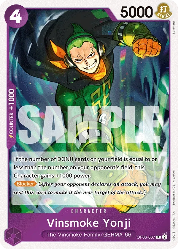 Vinsmoke Yonji #OP06-067 Wings of the Captain One Piece card