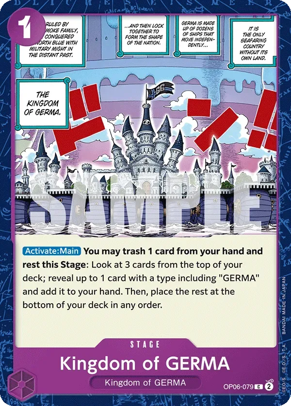 Kingdom of GERMA #OP06-079 Wings of the Captain One Piece card