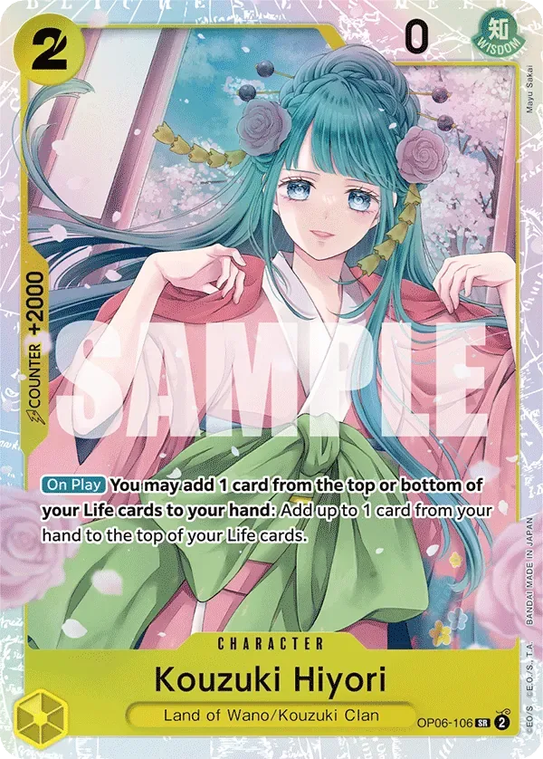 Kouzuki Hiyori #OP06-106 Wings of the Captain One Piece card