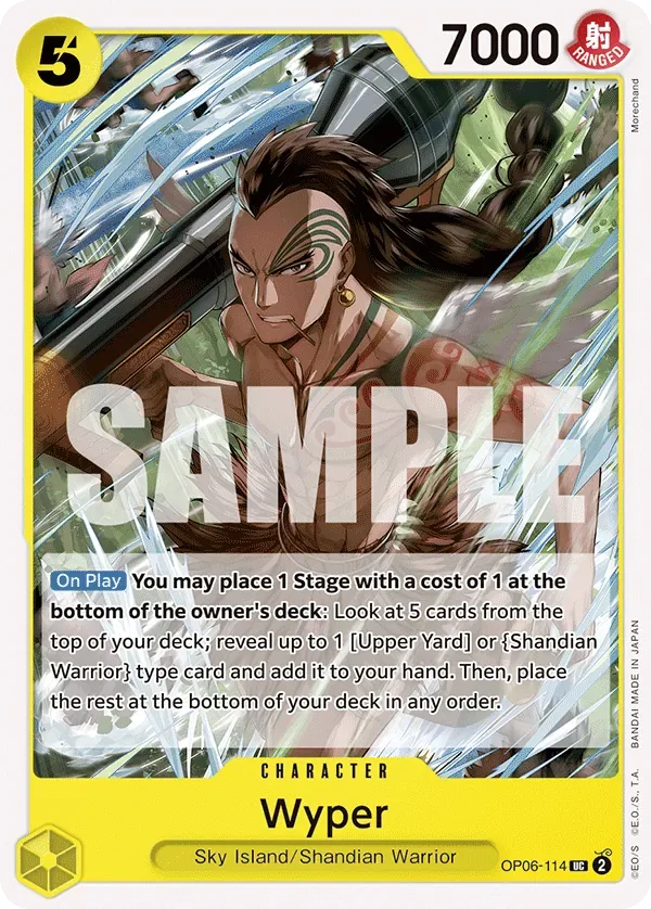 Wyper #OP06-114 Wings of the Captain One Piece card