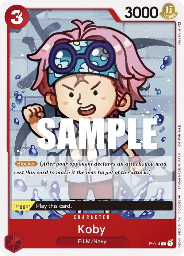 Koby #P-014 One Piece Card The Best One Piece card