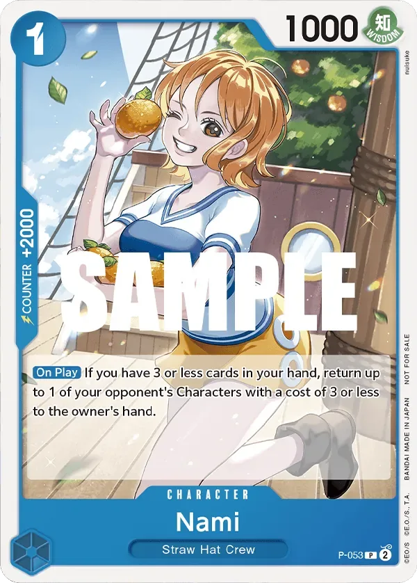 Nami #P-053 One Piece Card The Best One Piece card