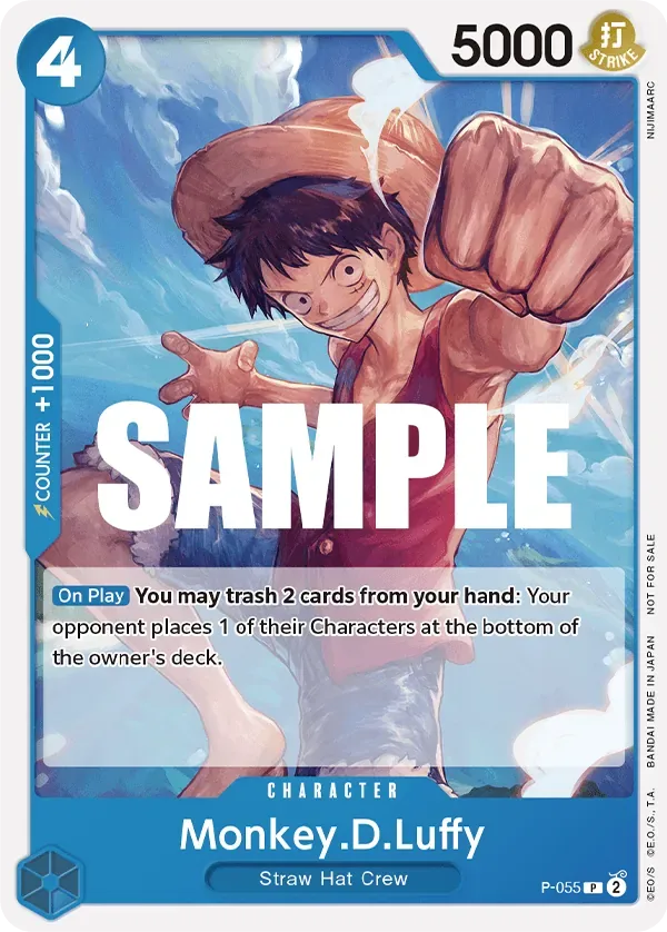 Monkey.D.Luffy #P-055 One Piece Card The Best One Piece card