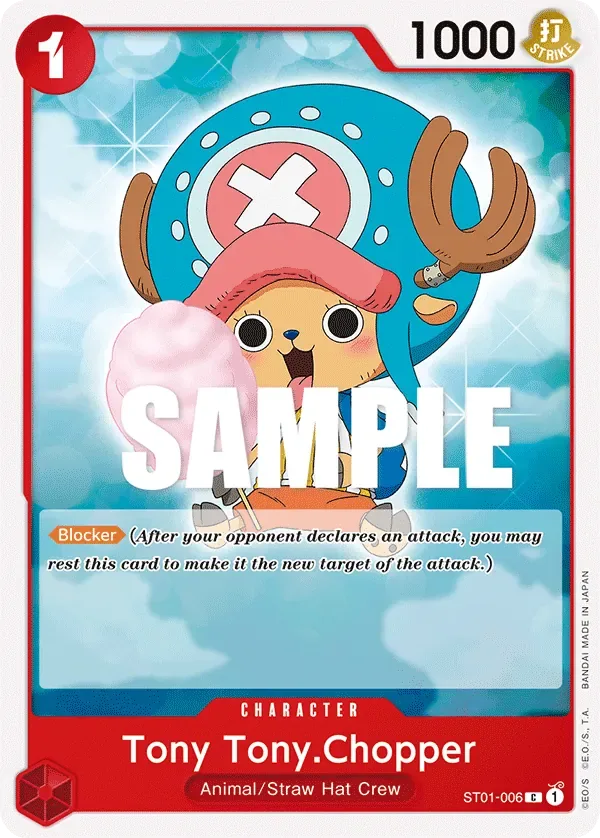 Tony Tony.Chopper #ST01-006 Straw Hat Crew One Piece card