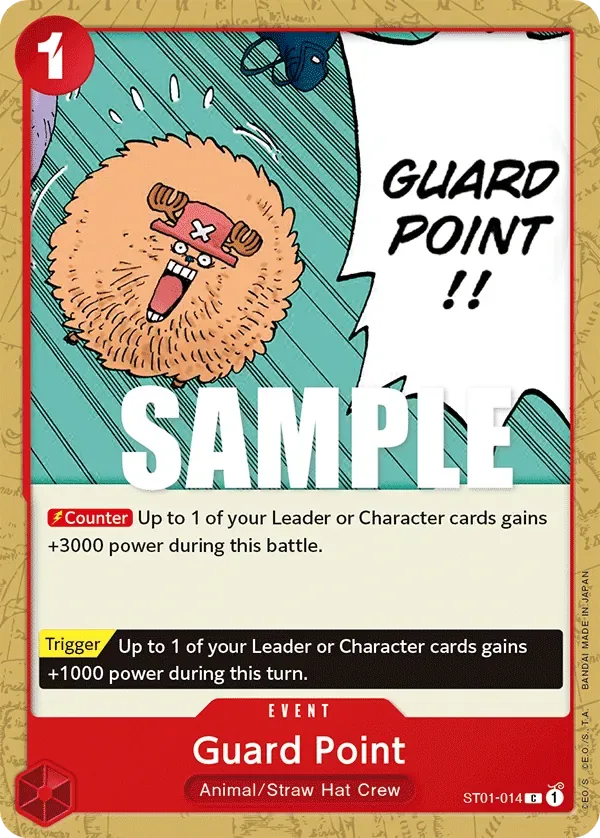 Guard Point #ST01-014 Straw Hat Crew One Piece card