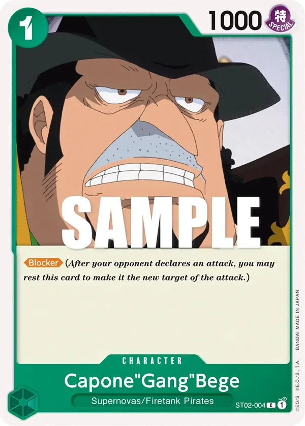 Capone"Gang"Bege #ST02-004 Worst Generation One Piece card