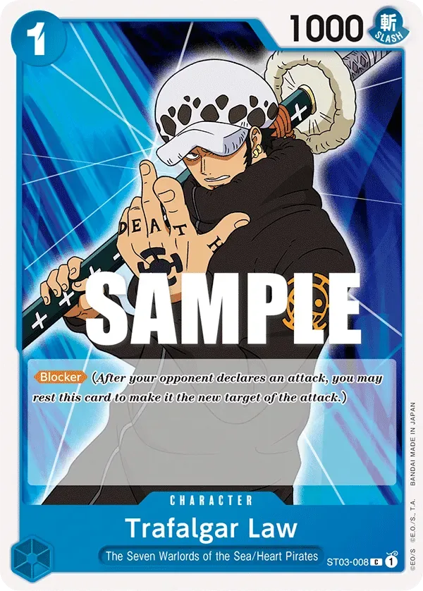 Trafalgar Law #ST03-008 The Seven Warlords of the Sea One Piece card