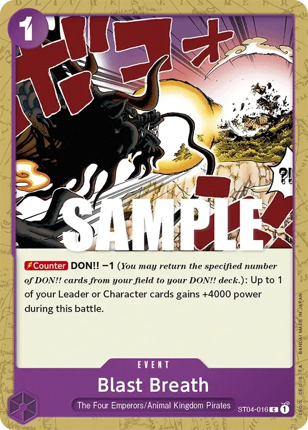 Blast Breath #ST04-016 Animal Kingdom Pirates One Piece card