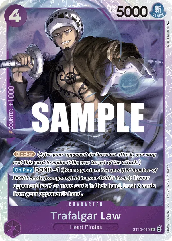 Trafalgar Law #ST10-010 Ultra Deck: The Three Captains One Piece card