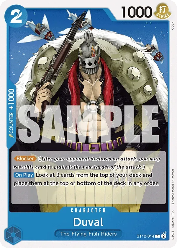 Duval #ST12-014 Zoro & Sanji One Piece card