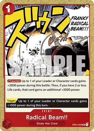 Radical Beam!! #OP01-029 One Piece Card The Best One Piece card