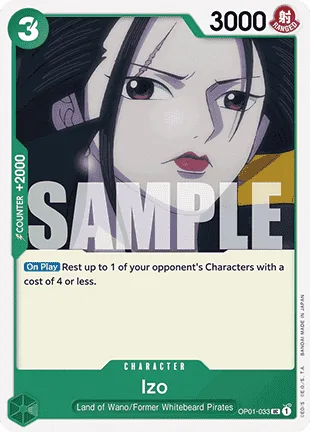 Izo #OP01-033 One Piece Card The Best One Piece card