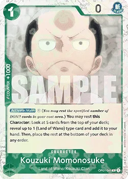 Kouzuki Momonosuke #OP01-041 One Piece Card The Best One Piece card